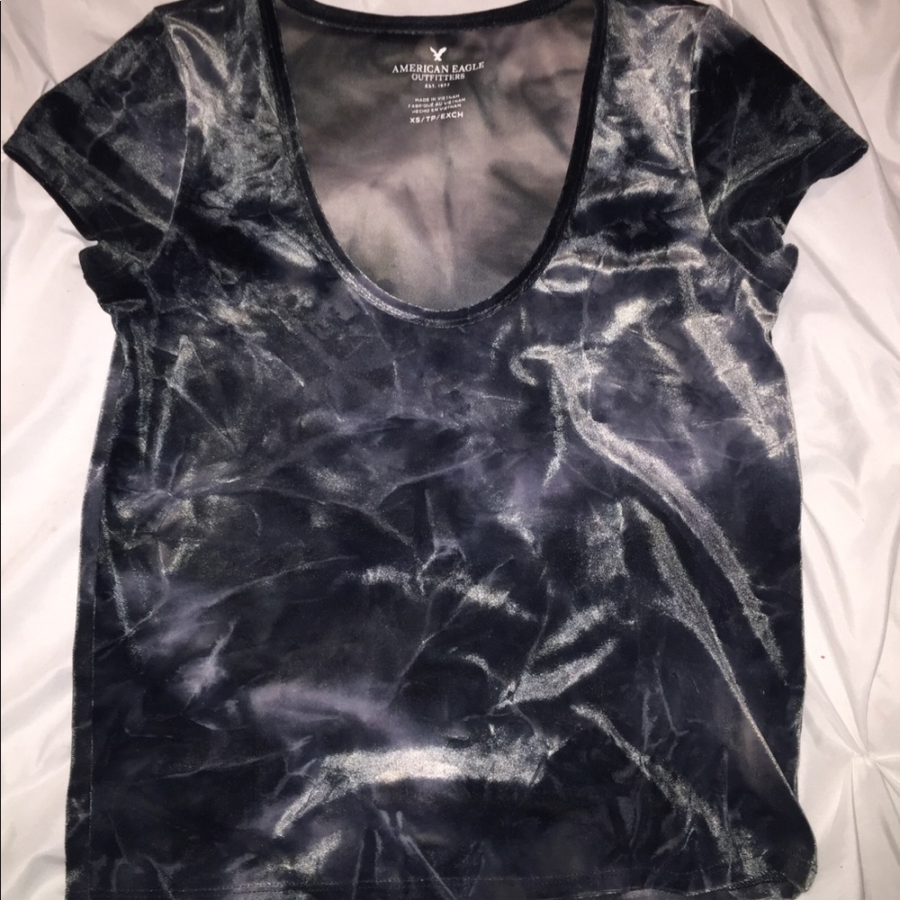 American eagle velvet shirt